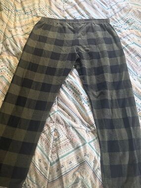 Olive Green & Black Buffalo Plaid Lounge Pants